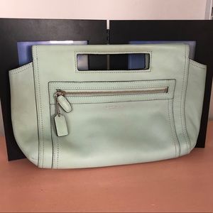 Coach Bag Mint Green Hang bag Mint Coach Clutch